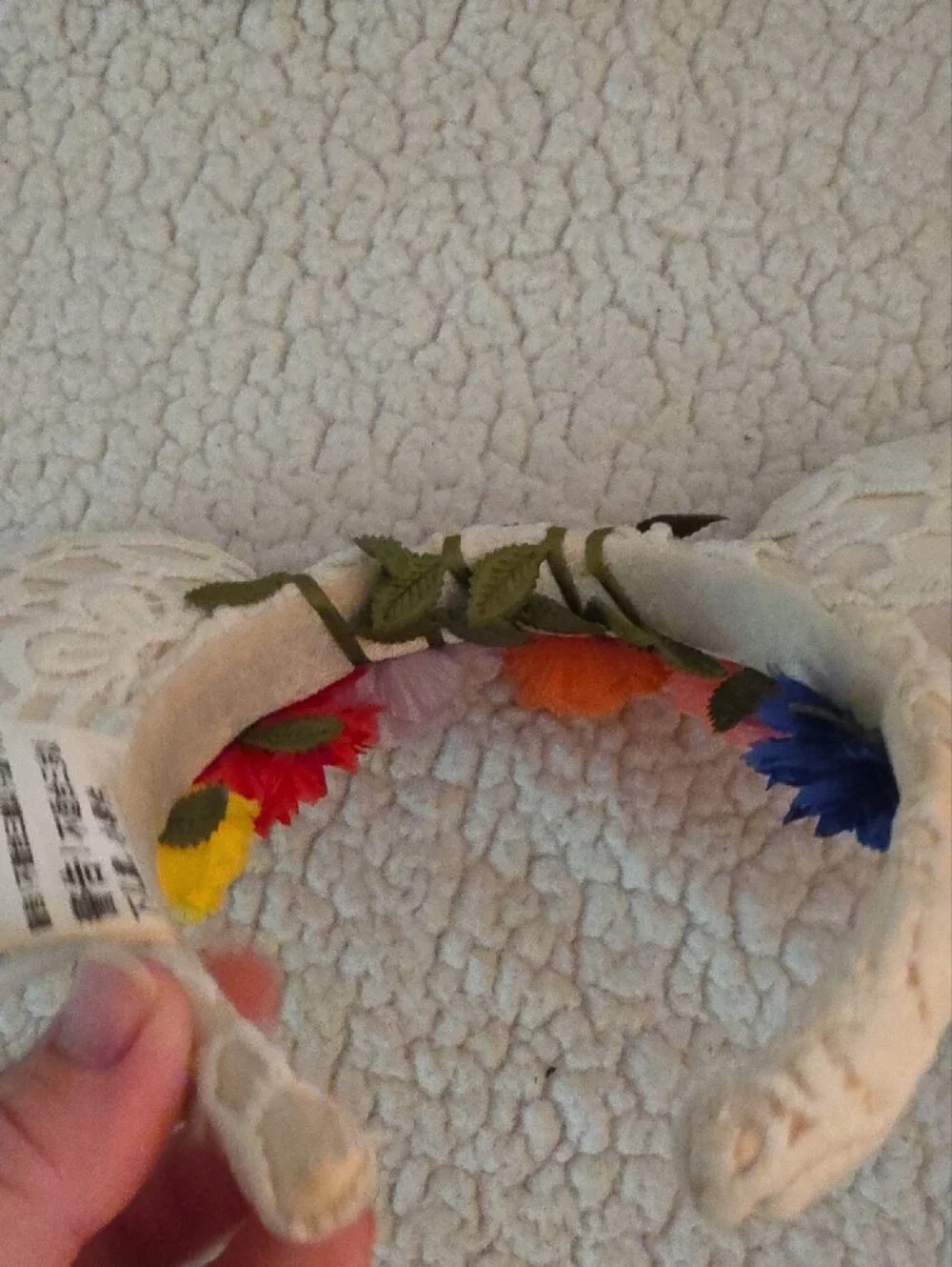 Disney Lace Floral Mouse Ear Headband - Blue, Pink, Orange, Purple, Red, Yellow
